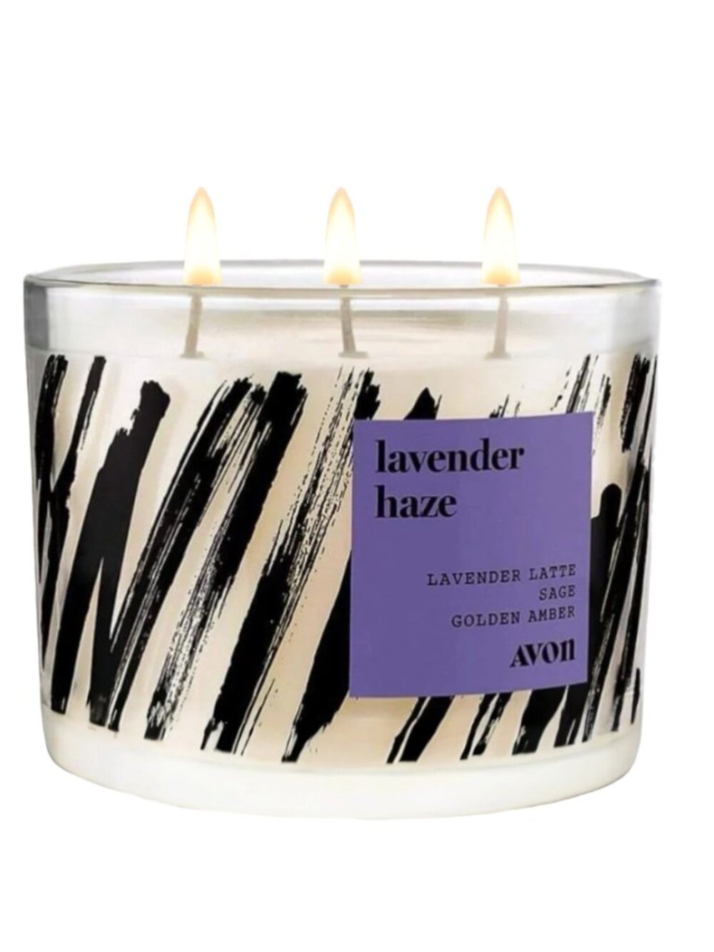 Avon Lavender Haze Three Wick Scented Candle